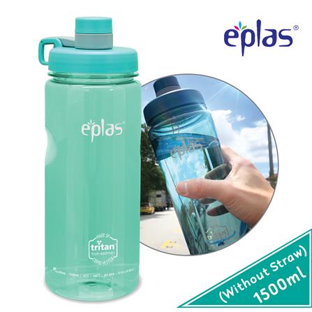 EPLAS WATER BOTTLE 1000ML W/STRAW EGSP-1000BPA