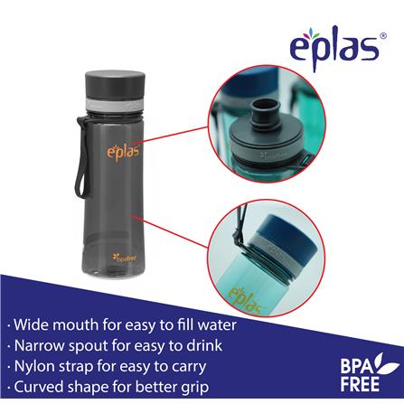 EPLAS WATER BOTTLE 600ML TRITAN BPA-FREE EGHT-600BPA