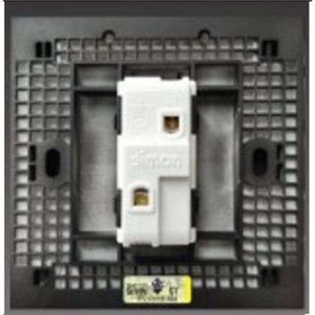 SIMON 16A 1 GANG 2 WAY SWITCH H701012 BLACK