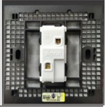 SIMON32A 1G1W DP SWITCH LED H703223 BLACK
