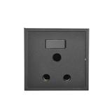 15A 1 GANG ROUND PIN SOCKET H701582 SIMON BLACK