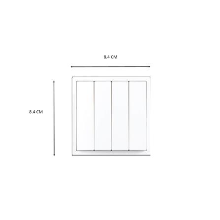 16A 4 GANG 2 WAY SWITCH 721042 WHITE SIMON
