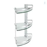 Moya Glass Corner Shelf 3 Tiers LX-B8014