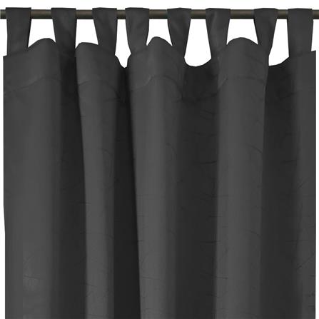 HLS CURTAIN TAB TOP LILY UV 140X220CM DARK GRAY