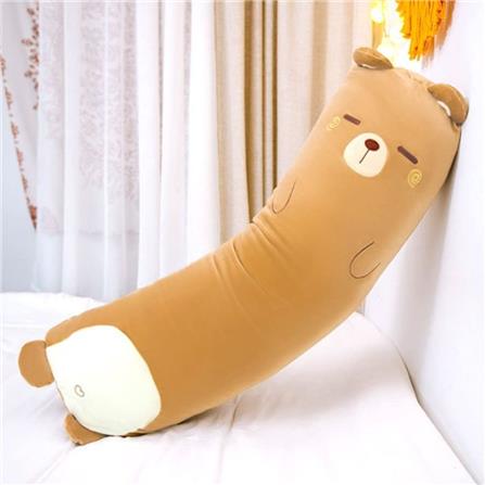 HLS PLUSH CUSHION BEAR 80CM BROWN