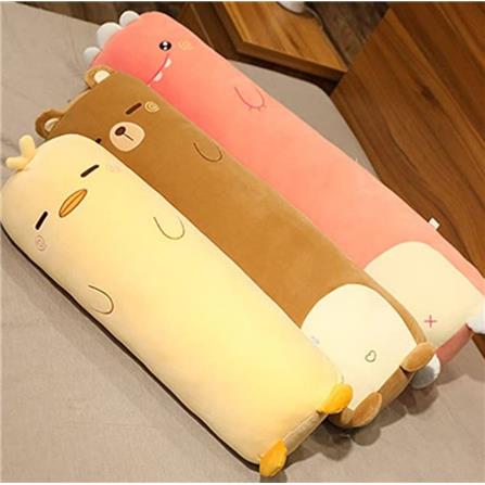 HLS PLUSH CUSHION BEAR 80CM BROWN
