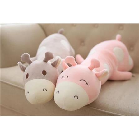 HLS PLUSH CUSHION GIRRAFE 80CM GRAY