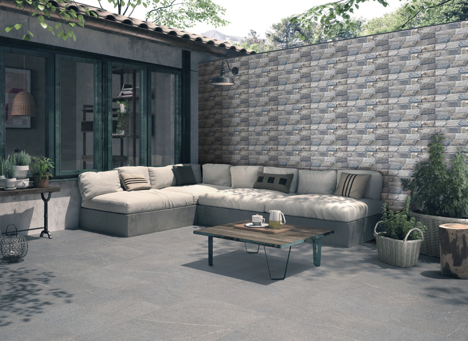 CITIGRES WALLTILE 30X60CM BRICK STONE GREY GRADE A 1.44M2