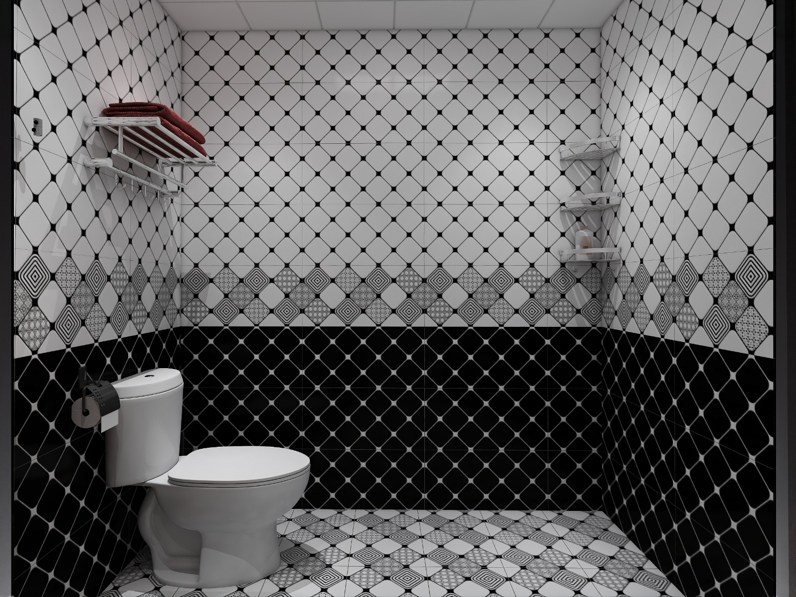 CITIGRES WALLTILE 30X60 BLACK NET GRADE A 1.44M2