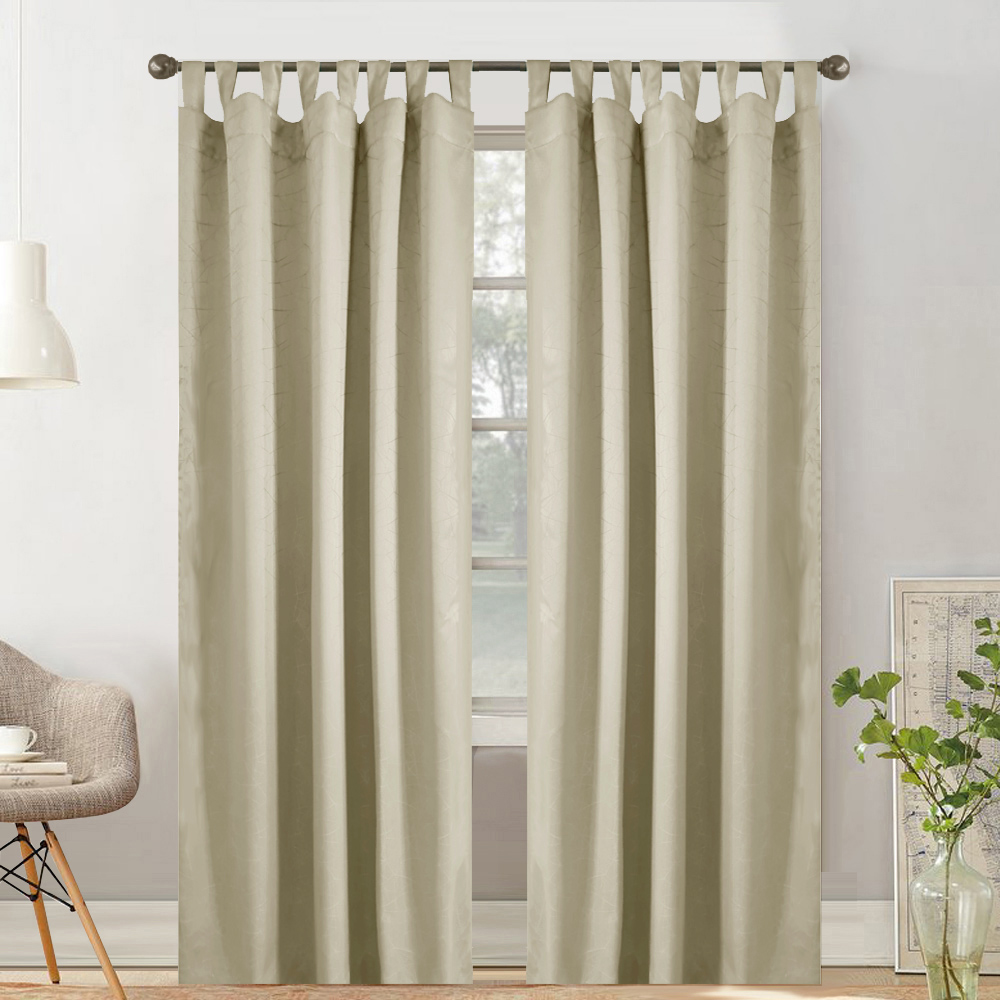 HLS CURTAIN EYELET LILY UV 140X280CM LIGHT BROWN