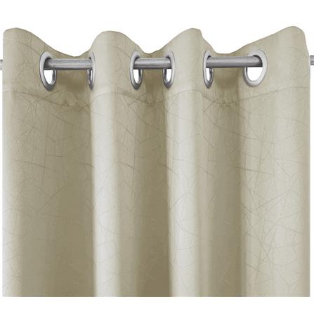 HLS CURTAIN EYELET LILY UV 140X280CM LIGHT BROWN