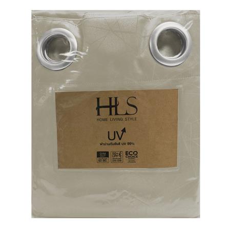 HLS CURTAIN EYELET LILY UV 140X280CM LIGHT BROWN