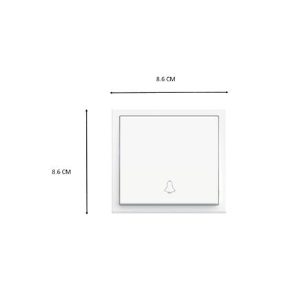 10A 1 GANG 1 WAY DOOR BELL 306301 WHITE SIMON