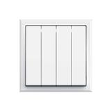 10A 4 GANG 1 WAY SWITCH 301041B WHITE SIMON
