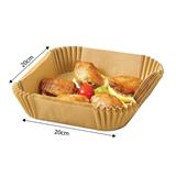 KLEEZPRO AIR FRYER PAPER BROWN 27CM L- 50PCS