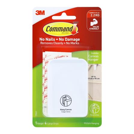 COMMAND CANVAS HANGER JUMBO 17045