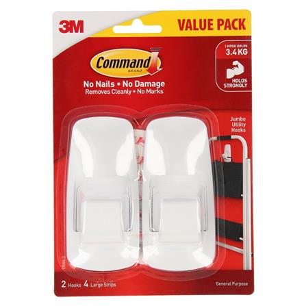 COMMAND UTILITY HOOK VALUE PACK JUMBO 17004-2