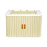 STORAGE BOX WITH SLIDING DOOR STACKO MEET 60X37X40CM WHITE/BROWN