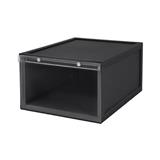 SHOE BOX STACKO MAGNETIC LOCK 28X37X18.3CM BLACK