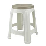 SPRING PLASTIC STOOL  BEST CHAIR WHITE/BROWN