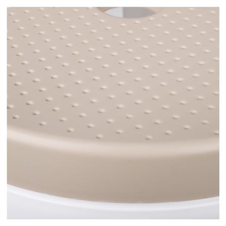 SPRING PLASTIC STOOL  BEST CHAIR WHITE/BROWN