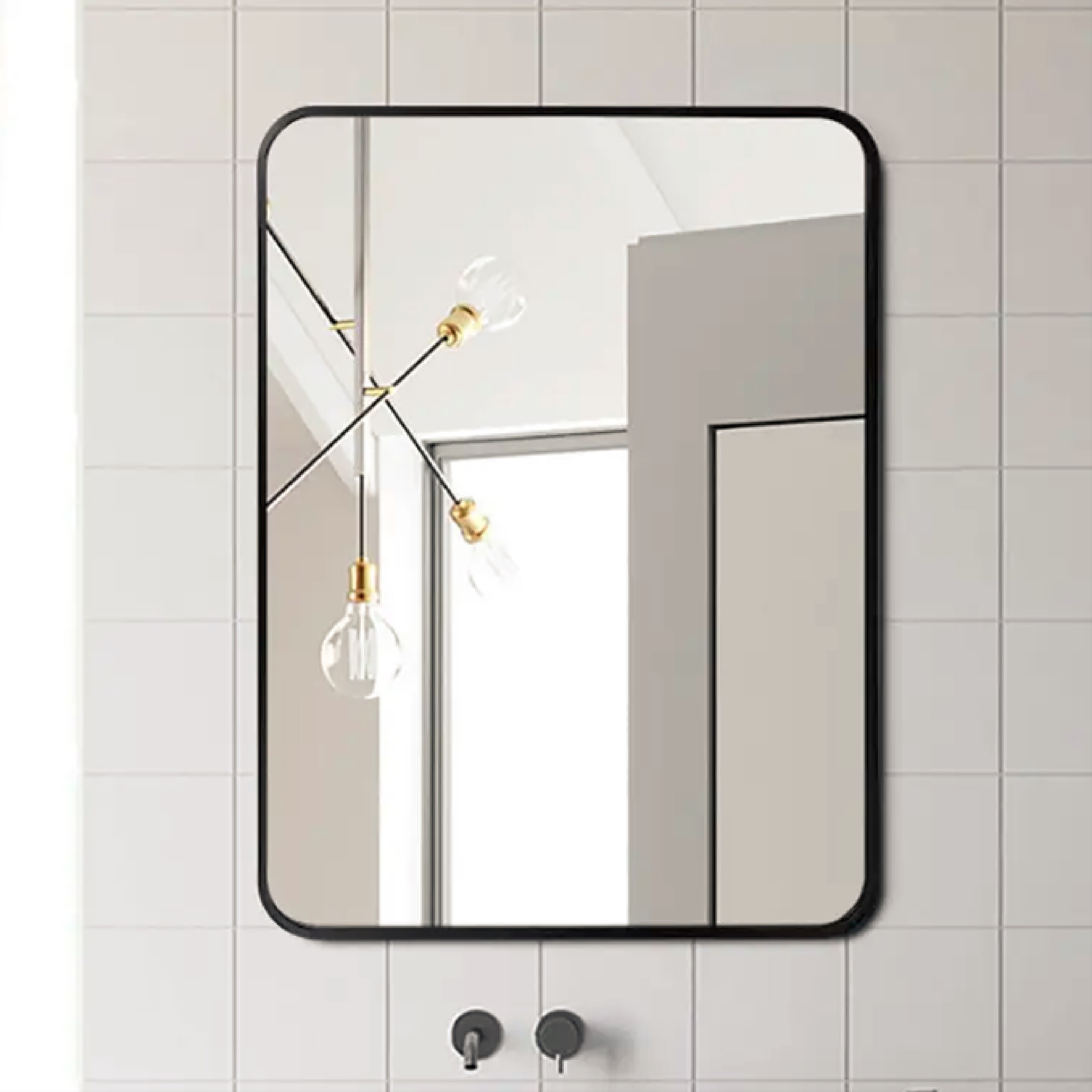 Moya Wall Mirror JY0404 40x60cm-Black