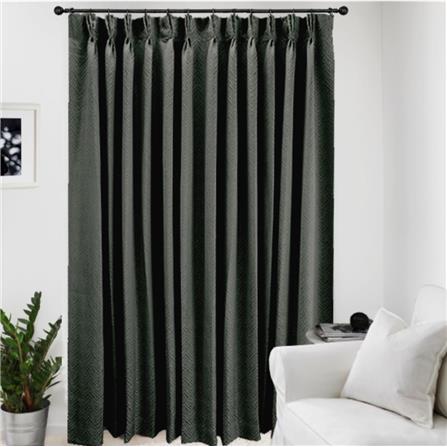 HLS CURTAIN FRENCH PLEAT BELLE UV 140X280CM DARK GRAY