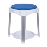 MOYA BATH BENCH 57141A01-PU-BLUE & WHITE H55.5XW36.50XD36.50 CM