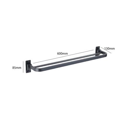 LIVINOX TOWEL BAR LBA-TB6007B-STAINLESS STEEL-GUN METAL H8.50XW60XD13 CM