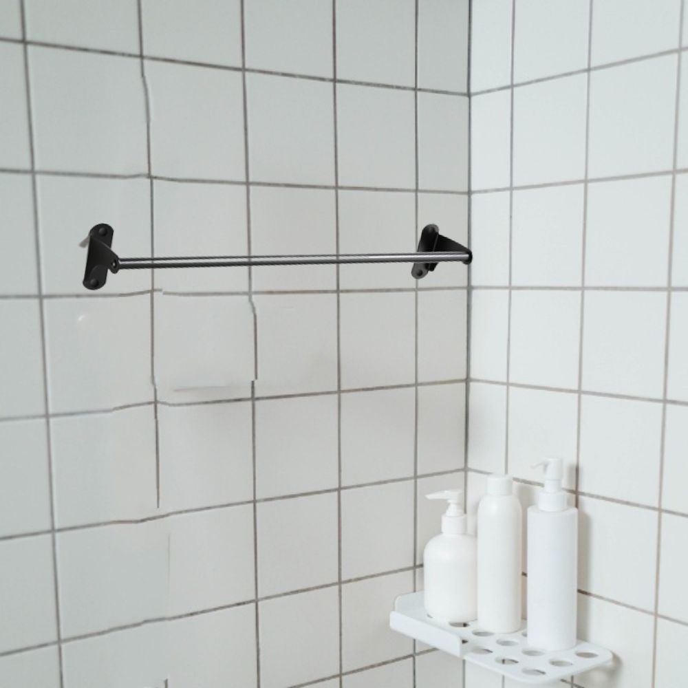 LIVINOX TOWEL BAR LBA-TB6007A-STAINLESS STEEL BLACK (H9.50XW60XD8 CM)