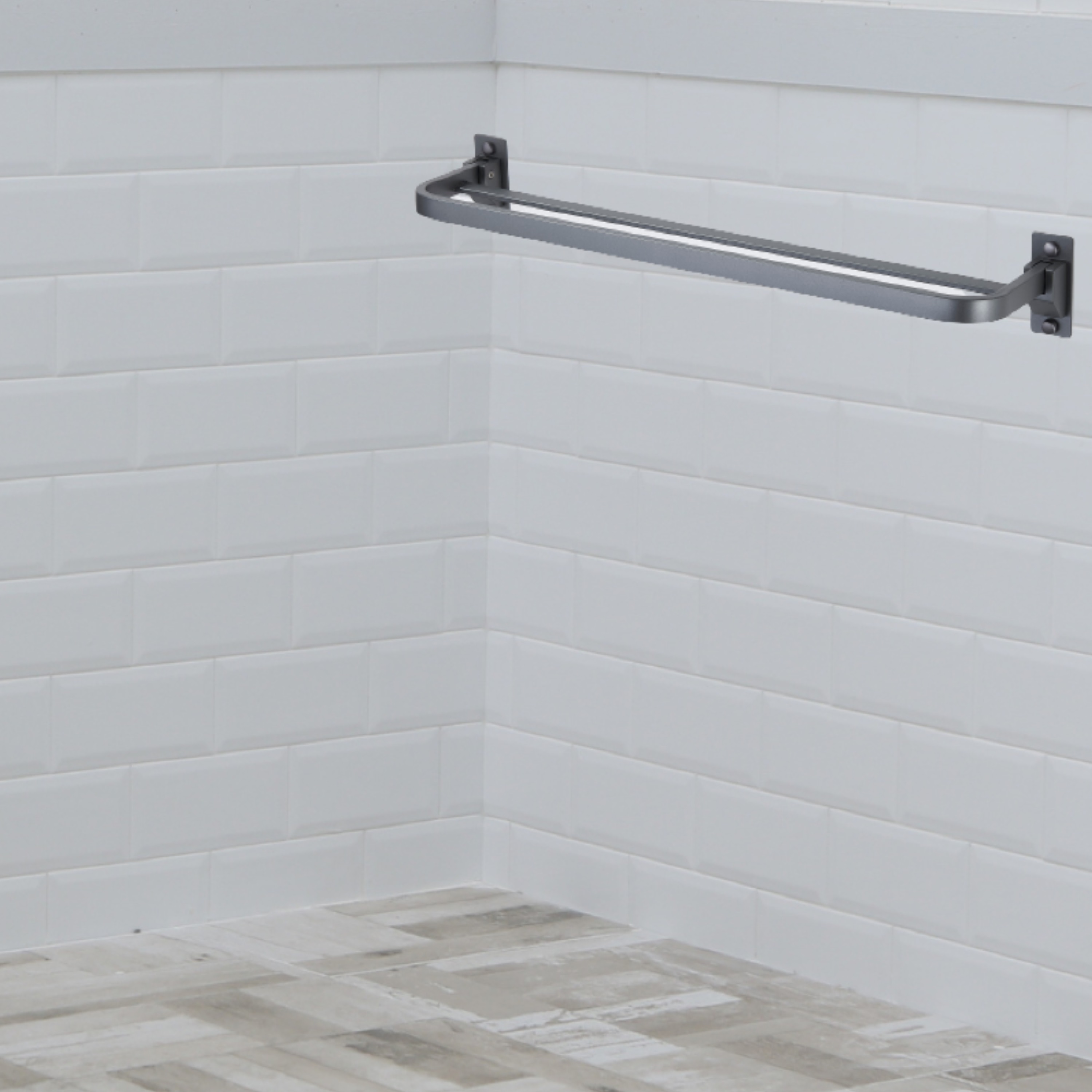 LIVINOX TOWEL BAR LBA-TB7507B-GM GUN METAL H75XW13XD8.50 CM
