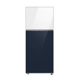 SAMSUNG 2 DOOR REFRIGERATOR RT47CB66448AME 476L CLEAN WHITE & NAVY BESPOKE