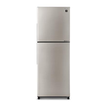 SHARP 2 DOOR REFRIGERATOR SJ4122MSS 410L SILVER FOLIO