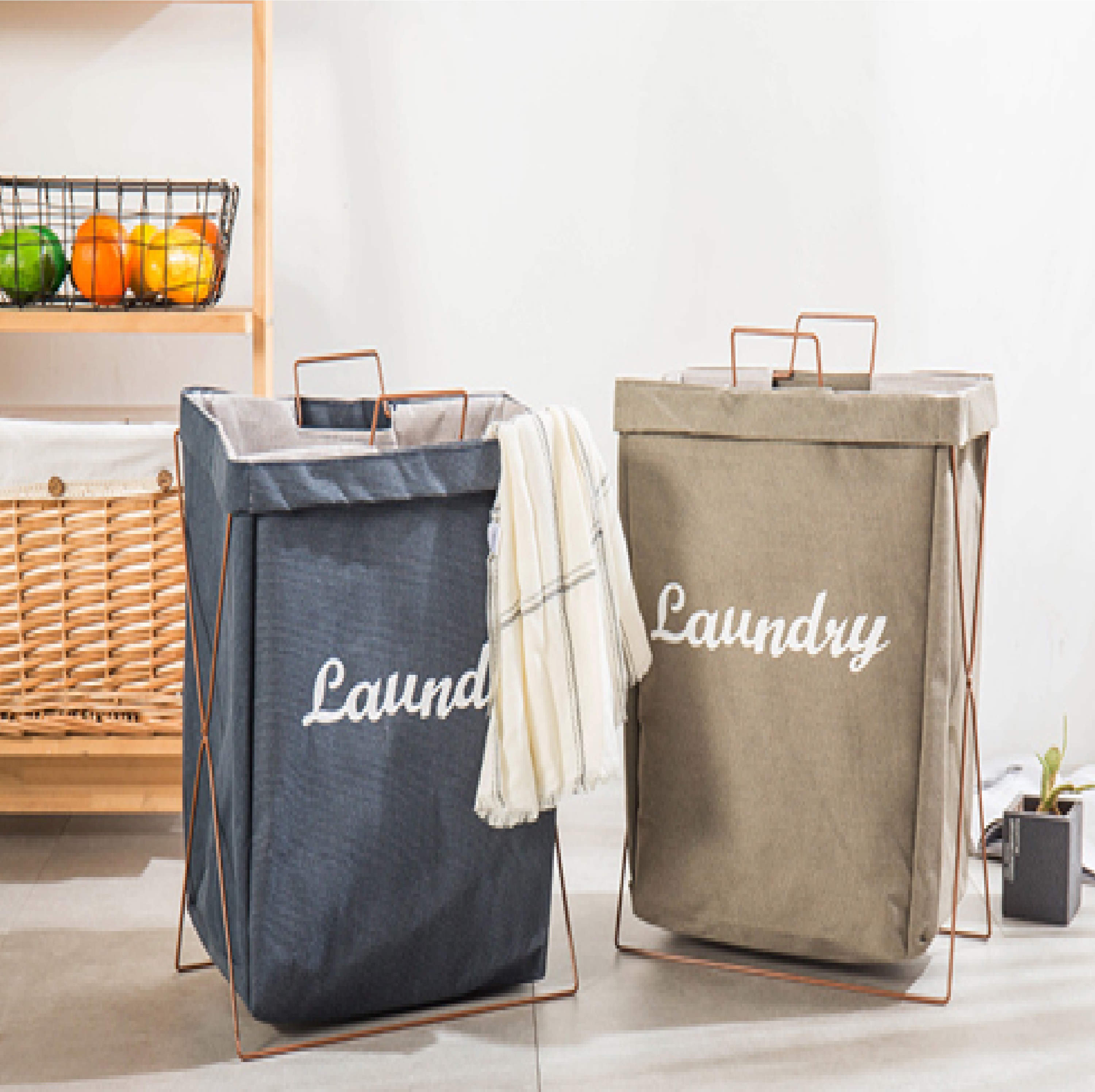 COSSY+ LAUNDRY BASKET CP-1236-KHAKI