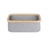 CLOTH BASKET GREY 38X13.5CM PLIM HPR-2023-005