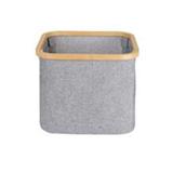CLOTH BASKET GREY 33X27CM PLIM HPR-2023-004