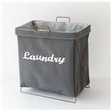 COSSY+ LAUNDRY BASKET CP-1236-GREY (H49XW40XD23 CM)