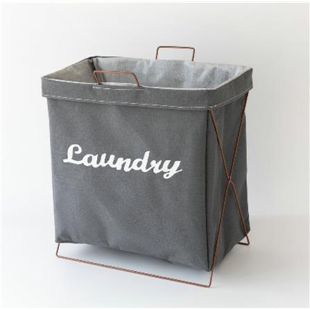 COSSY+ LAUNDRY BASKET CP-1236-GREY (H49XW40XD23 CM)