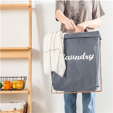 COSSY+ LAUNDRY BASKET CP-1236-GREY (H49XW40XD23 CM)