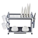 DISH RACK ALUMINIUM 2 TIER KECH VIRGO