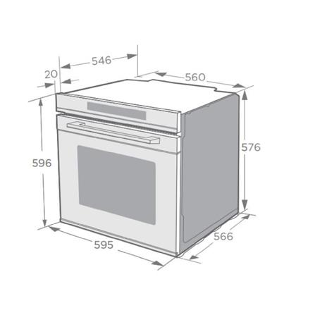 TEKA BUILT-IN OVEN TL615B VR02 72LITER 8PROGRAMS