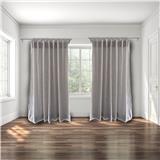 HLS SHEER CURTAIN TAB TOP GRID 140X220CM GRAY