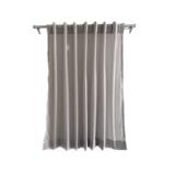 HLS SHEER CURTAIN HIDDEN TAP GRID 140X180CM GRAY