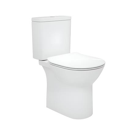 JOHNSON SUISSE SIENA 2P TOILET SET (RIMLESS) WBSESN101WW+WBTS800179WW WHITE