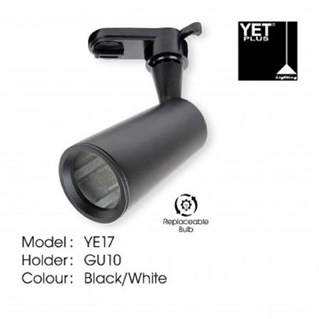 YETPLUS TRACK LIGHT YE17 GU10 BLACK