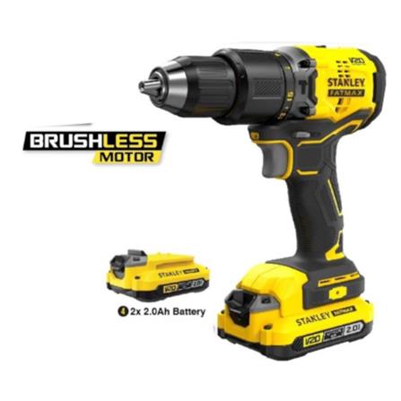 STANLEY&nbsp;CORDLESS 20V BRUSHLESS HAMMER DRILL (X2 BATTERY INCLUDED)