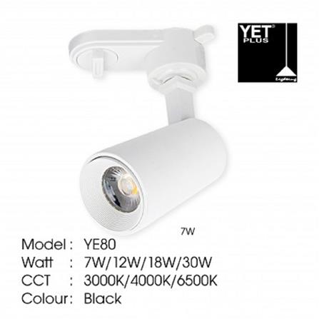 YETPLUS TRACK LIGHT YE80 7W COOL WHITE (4000K) WHITE