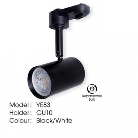 YETPLUS TRACK LIGHT YE83 GU10 BLACK
