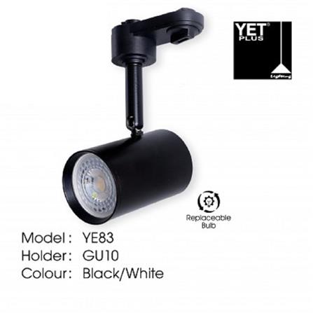 YETPLUS TRACK LIGHT YE83 GU10 BLACK