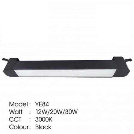 YETPLUS TRACK LIGHT YE84 20W WARM WHITE (3000K) 332MM BLACK